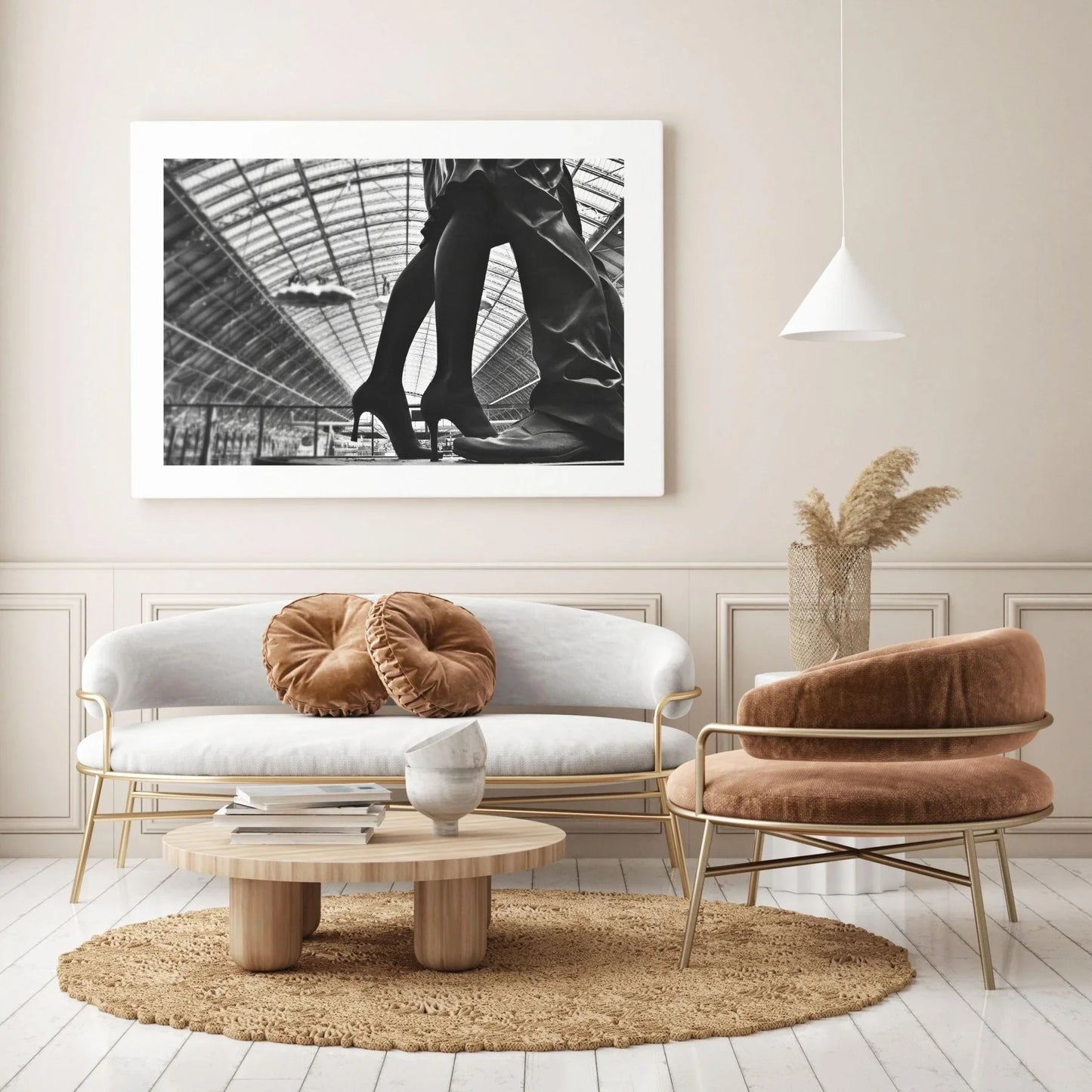The Lovers London photography poster — romantic couple London bridge Thames cityscape silhouette wall art UK - 98types