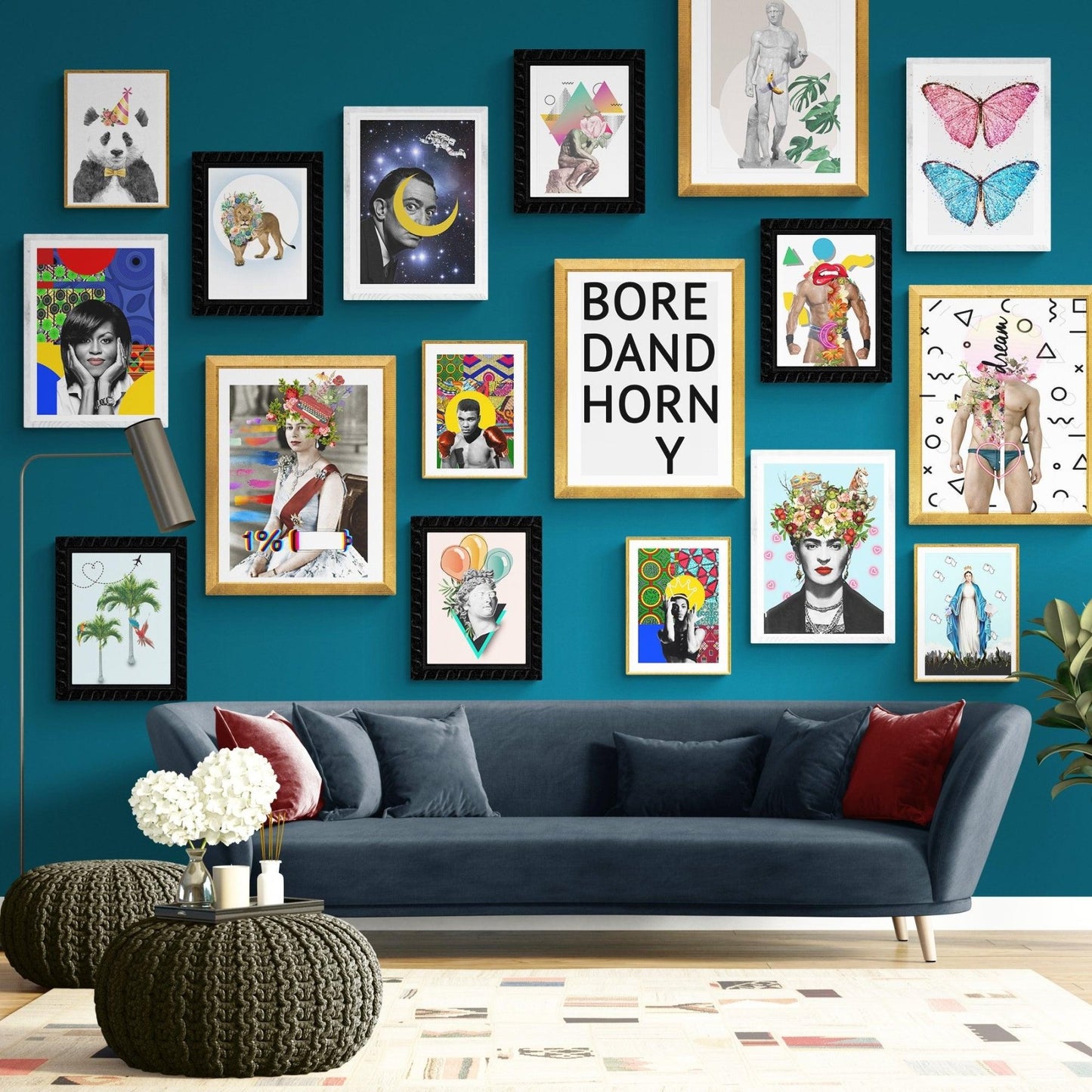 Bored And Horny Quote Print - 98types