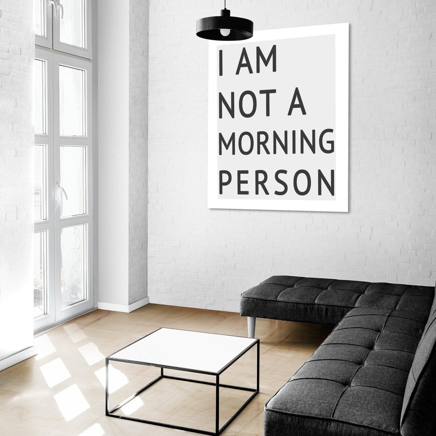 I Am Not a Morning Person Quote Print - 98typesMotivational Quotes