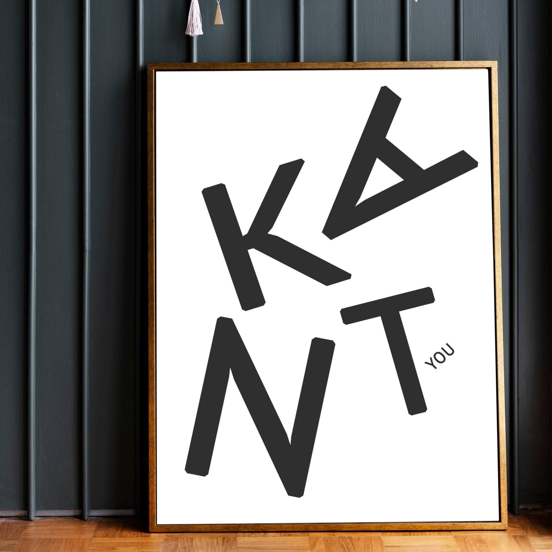 Thank You Typography Print - 98types