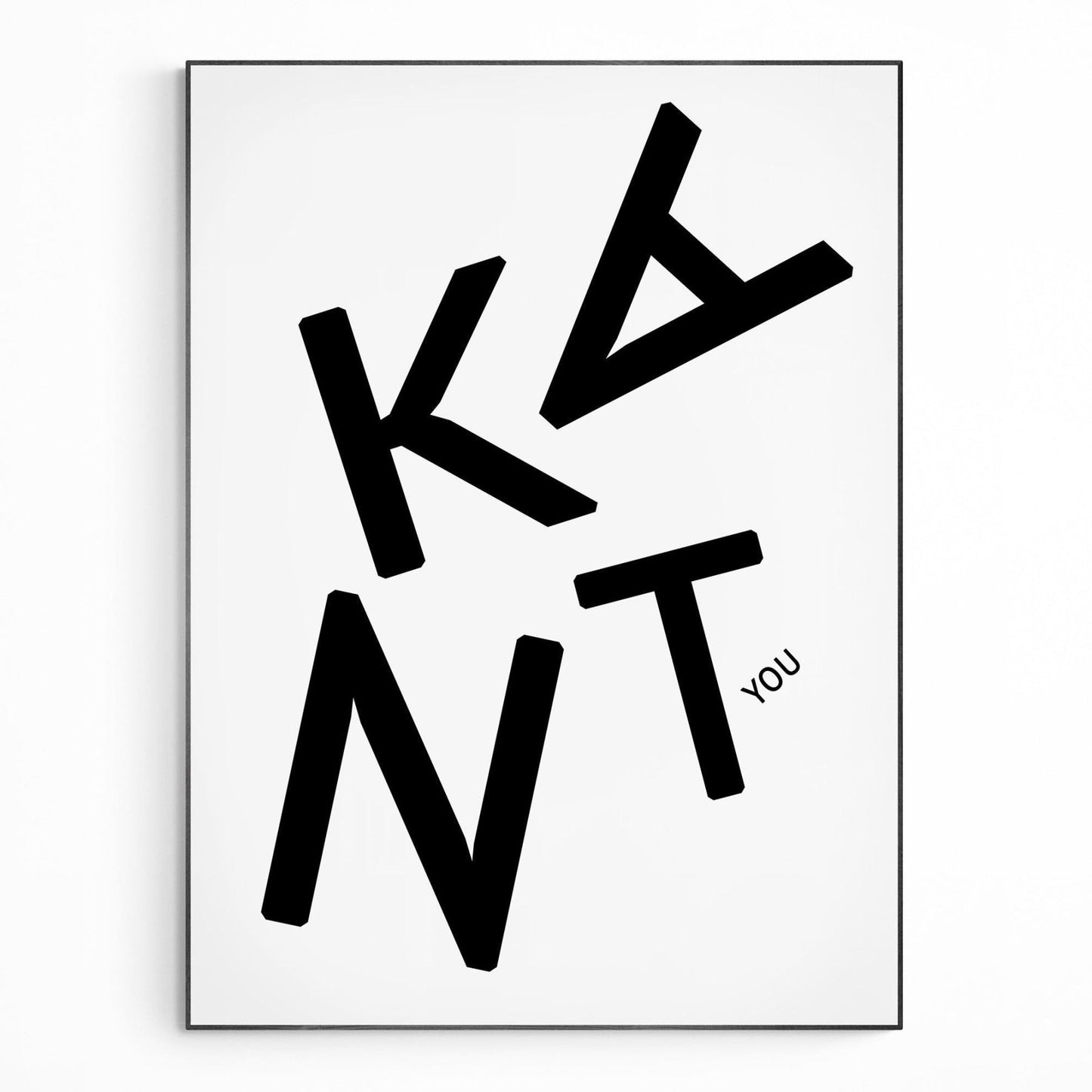 Thank You Typography Print - 98types