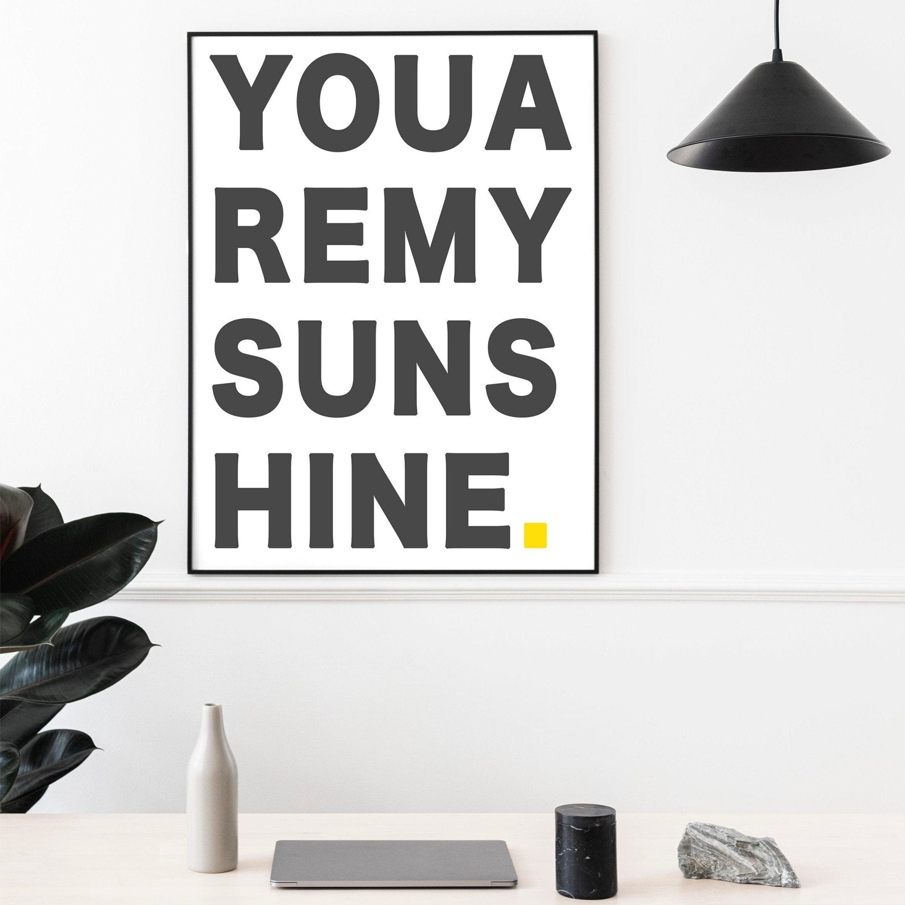You Are My Sunshine Typography Print - 98types