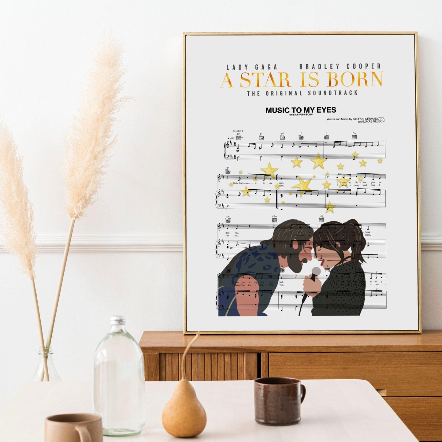 A Star Is Born - Lady Gaga - Music To My Eyes Print - 98types