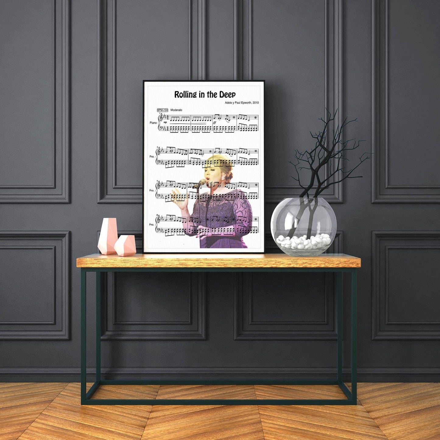 Adele - Rolling in the Deep Theme Song Print - 98typesMusic