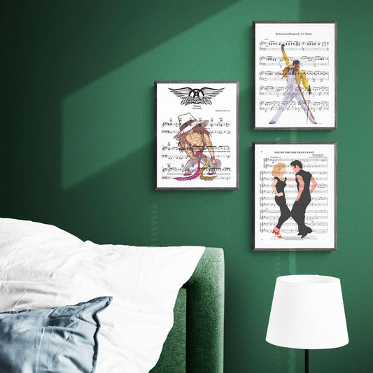 Aerosmith I Don't Want to Miss a Thing 1998 song lyric print UK — rock ballad Armageddon wall art 260gsm Camden - 98types