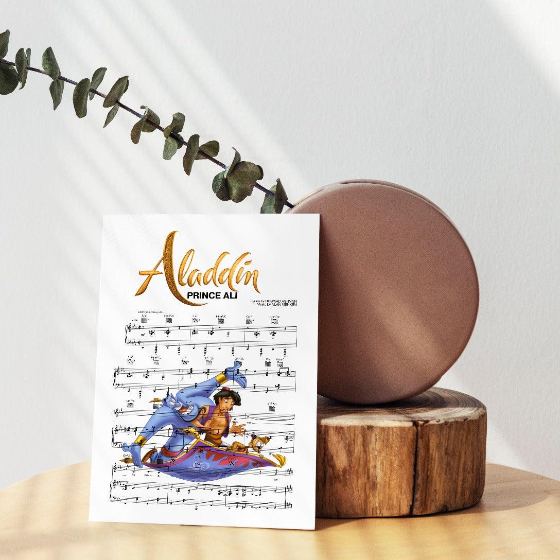 Aladdin - Prince Ali Print - 98typesMusic
