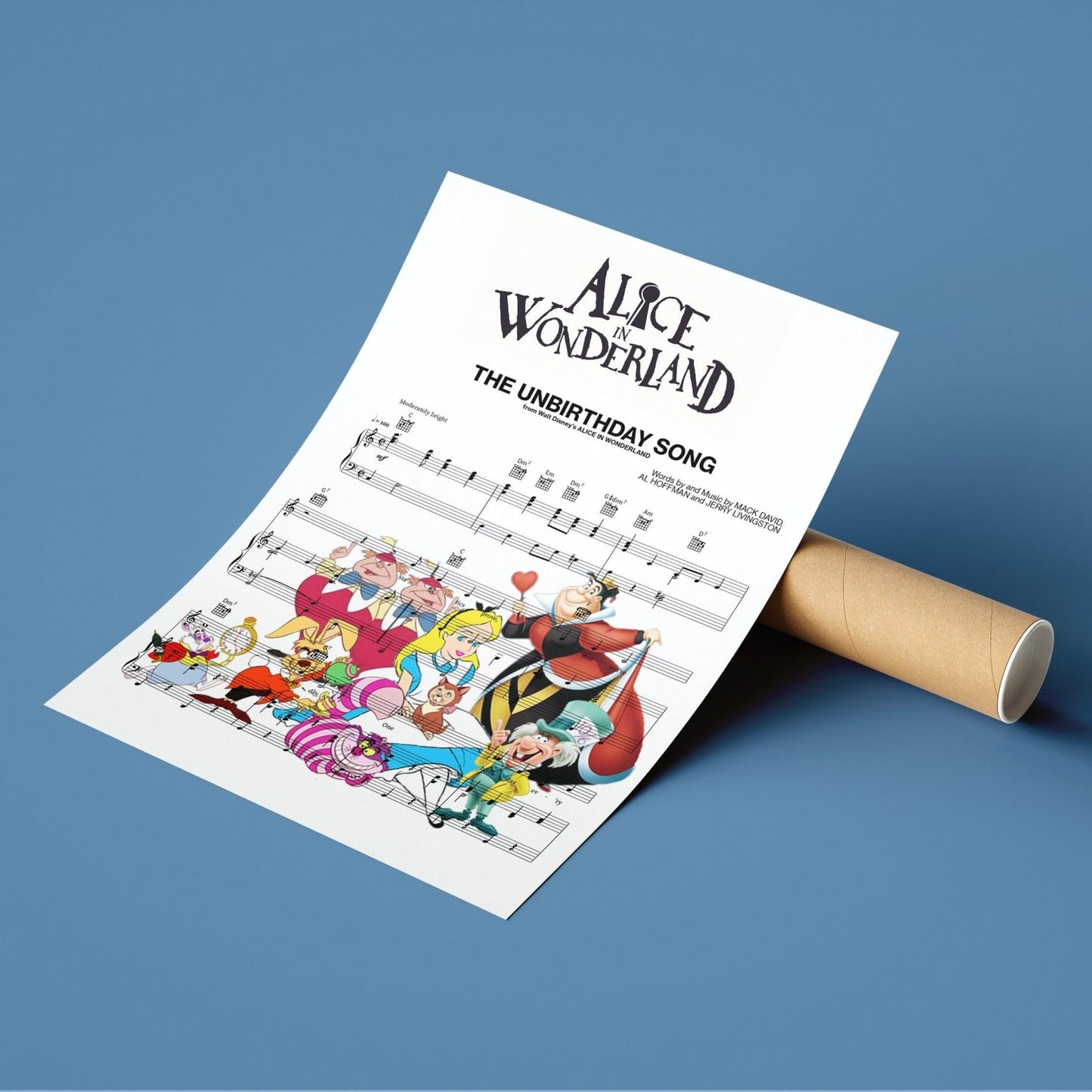 Alice in Wonderland - The unbirthday song Poster - 98types