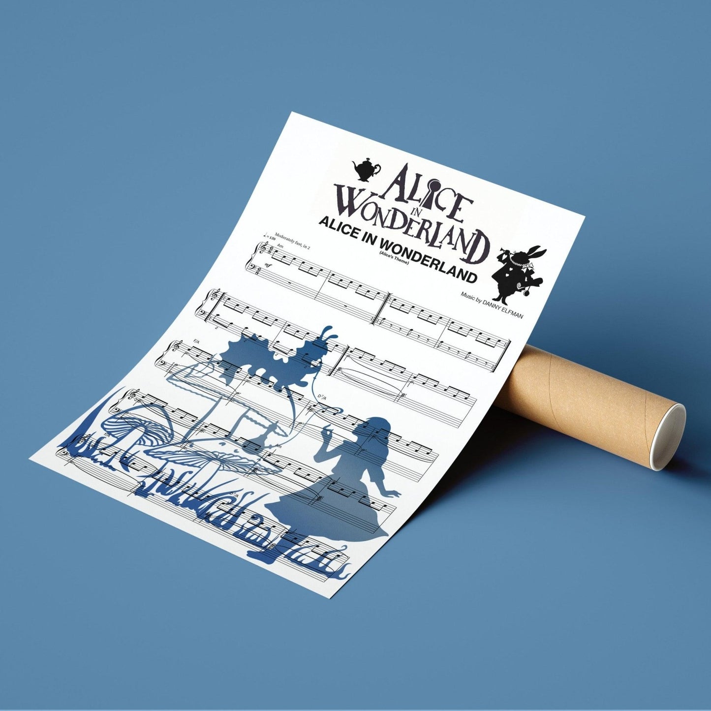 Alice in Wonderland Theme Poster - 98typesMusic
