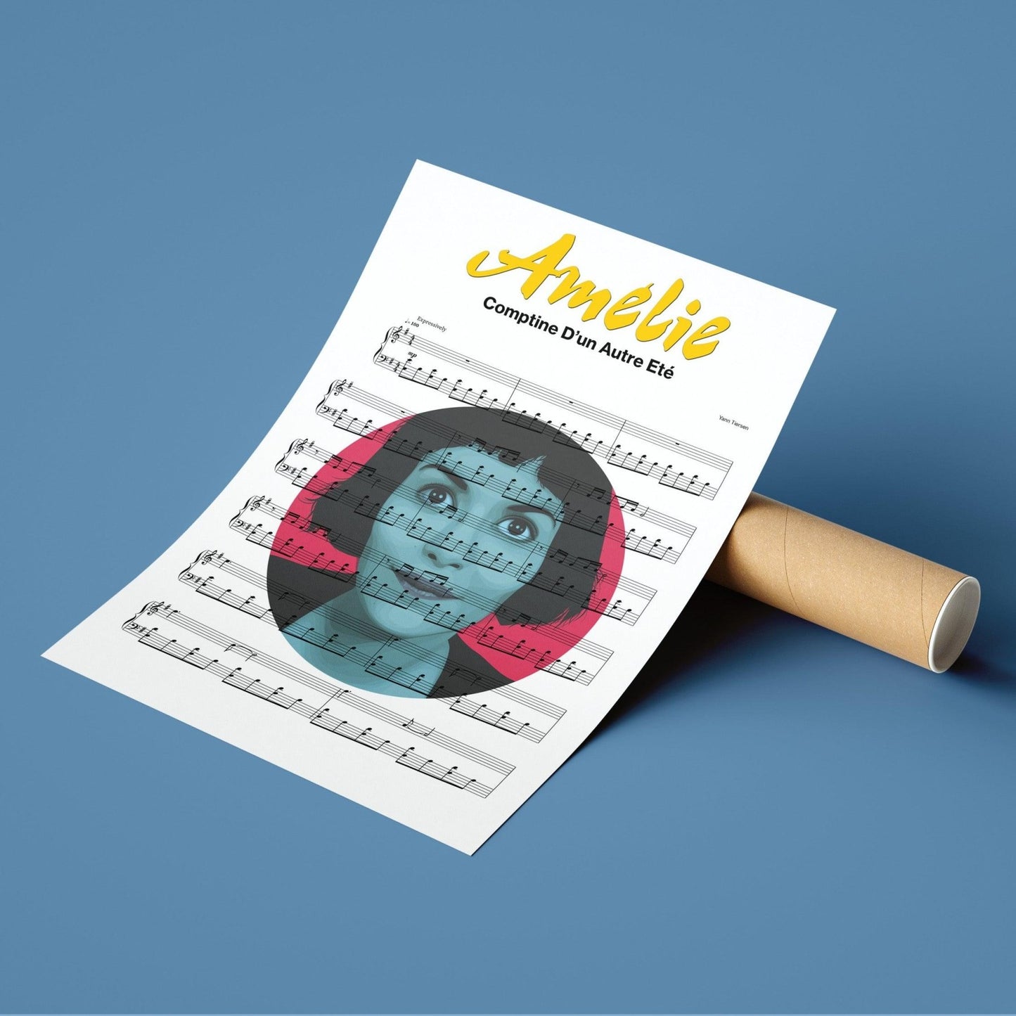 Amelie Song Print - 98typesMusic