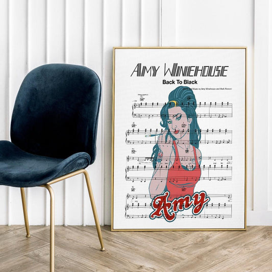 Amy Winehouse - Back To Black Print - 98types