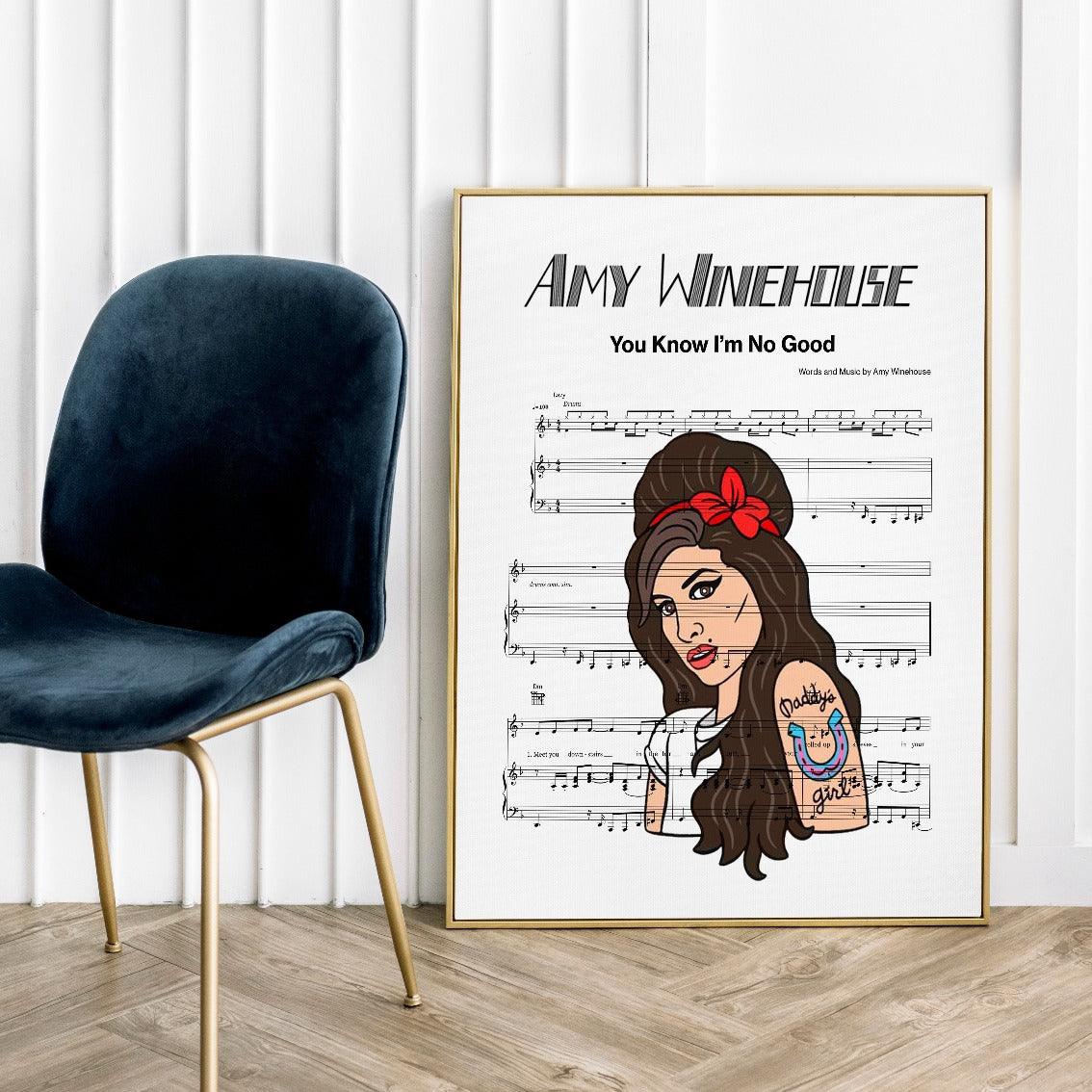 Amy Winehouse - You Know I'm No Good Print - 98types