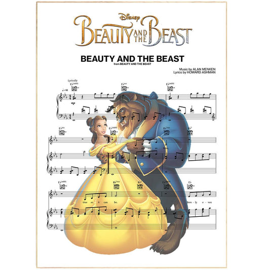 Beauty and the Beast - Theme Song Print - 98types