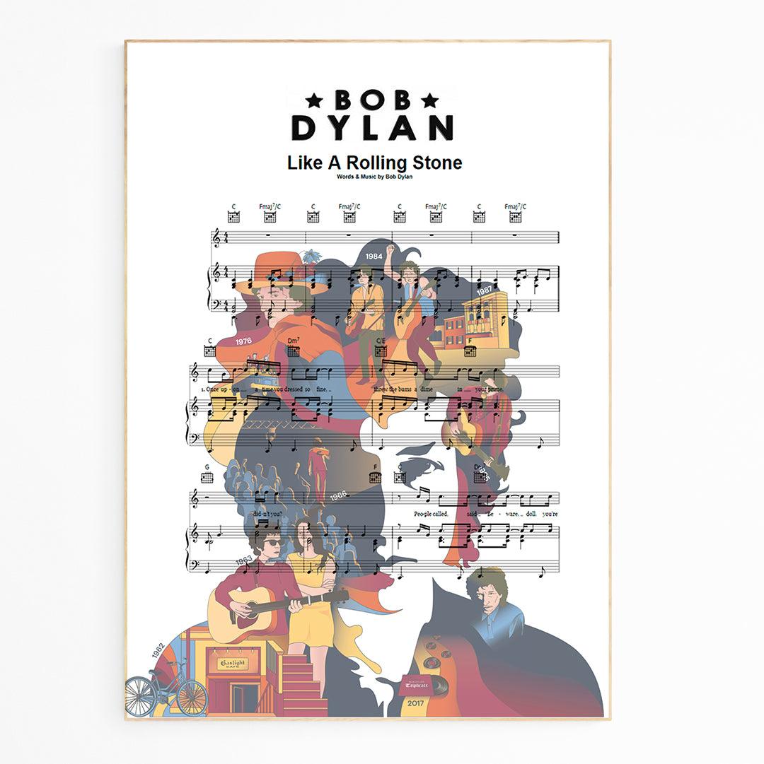 Bob Dylan 'Like a Rolling Stone' Poster - 98types