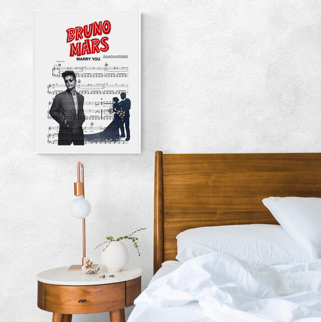 Bruno Mars - MARRY YOU Poster - 98types