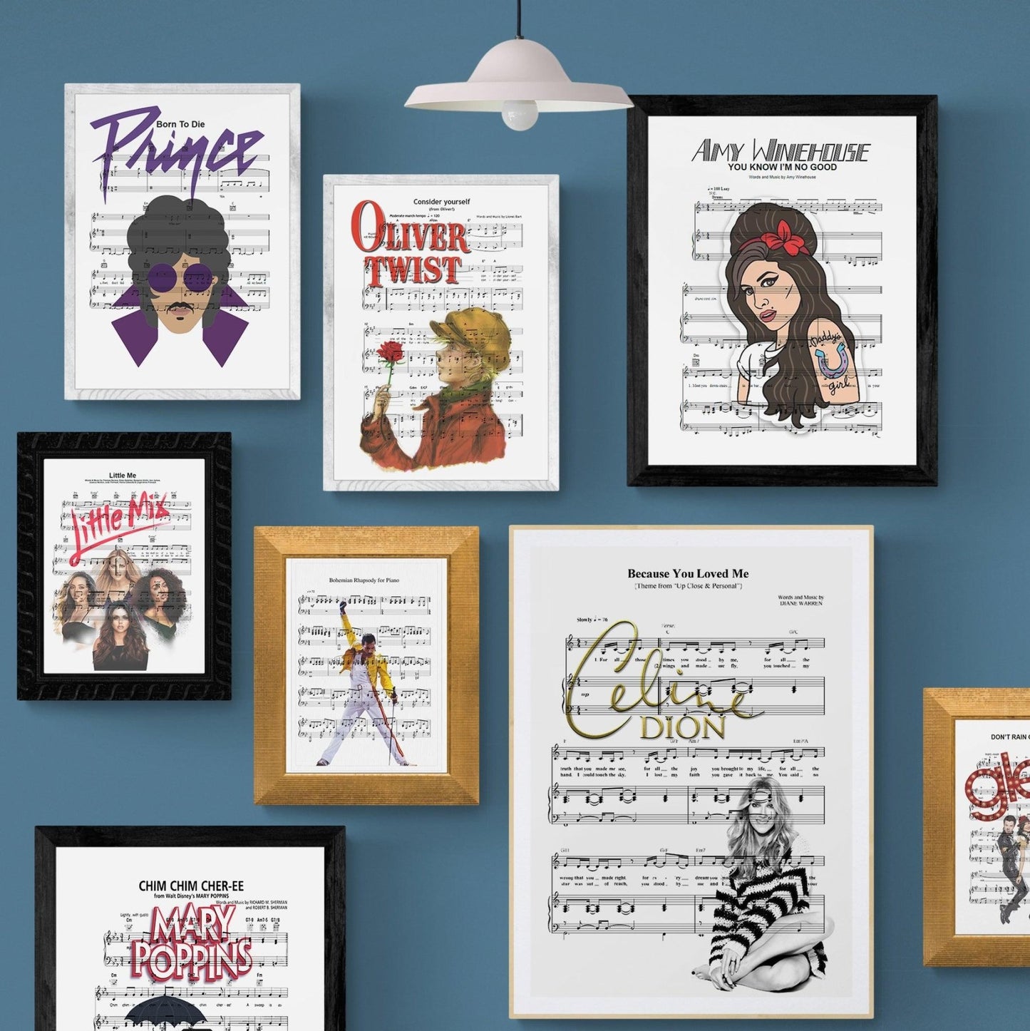 Céline Dion - Because You Loved Me Print - 98types