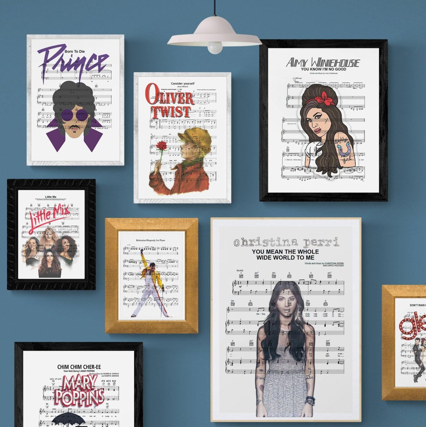Christina Perry - you mean the whole wide world to me Print - 98types