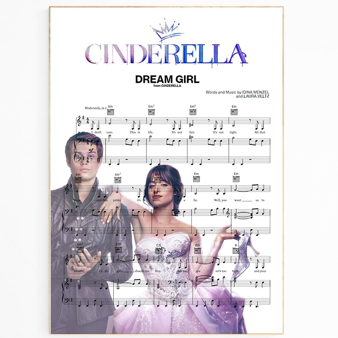 Cinderella - Dream Girl Song Music Print - 98typesMusic