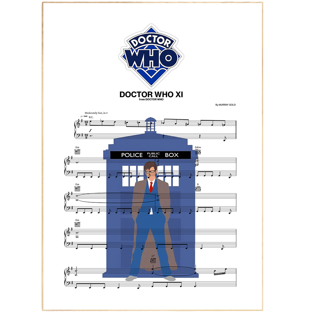 DOCTOR WHO Main Theme Poster - 98typesMusic
