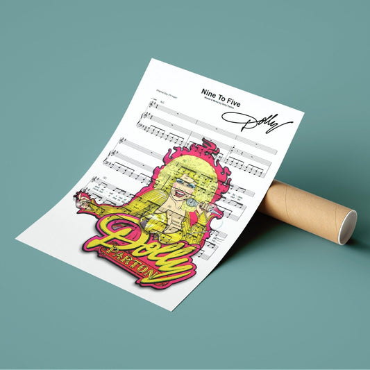 Dolly Parton - 9 To 5 Print - 98types