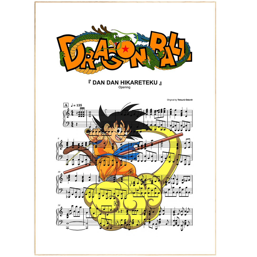 Dragon Ball Main theme Poster - 98typesMusic