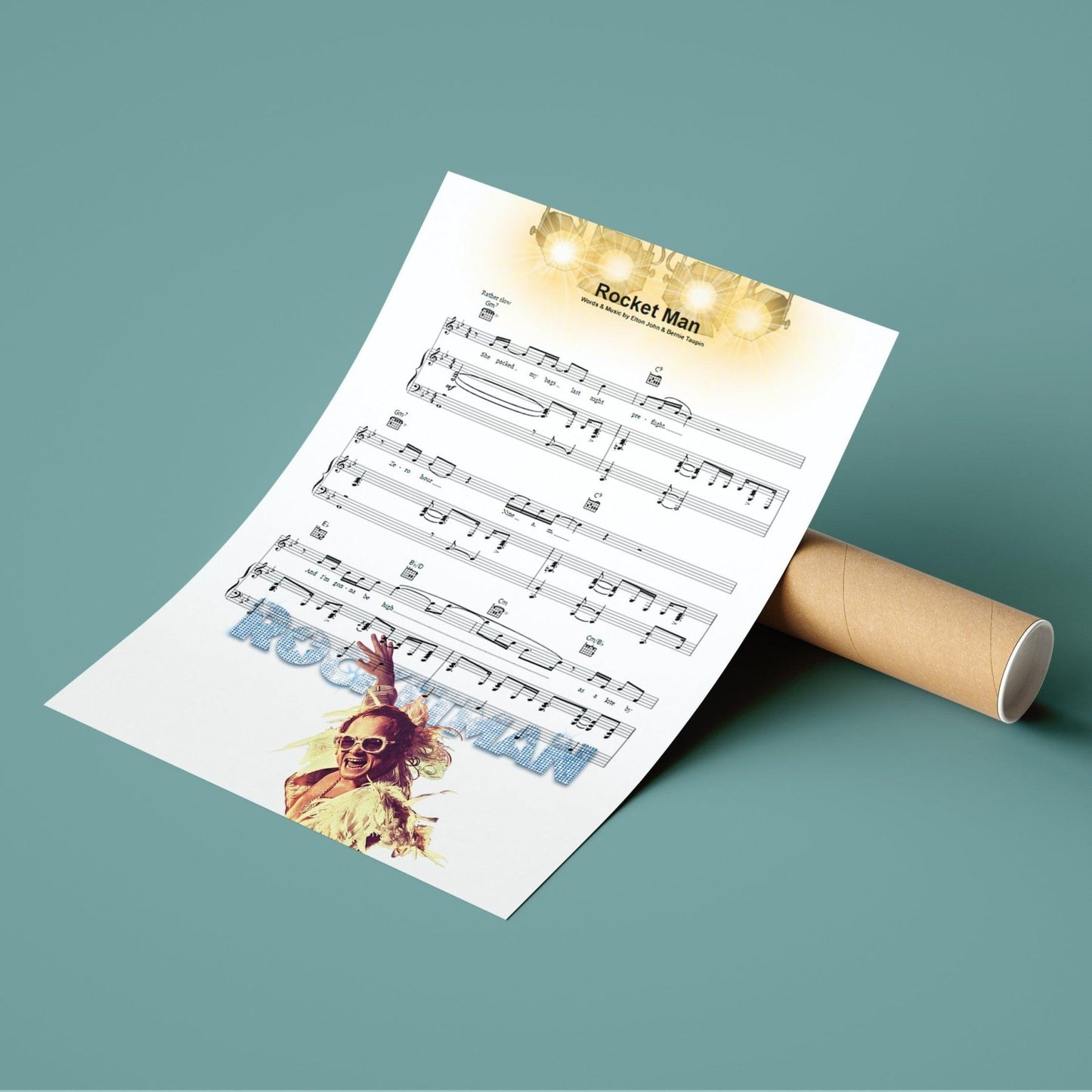 Elton John - Rocket Man Print - 98typesMusic