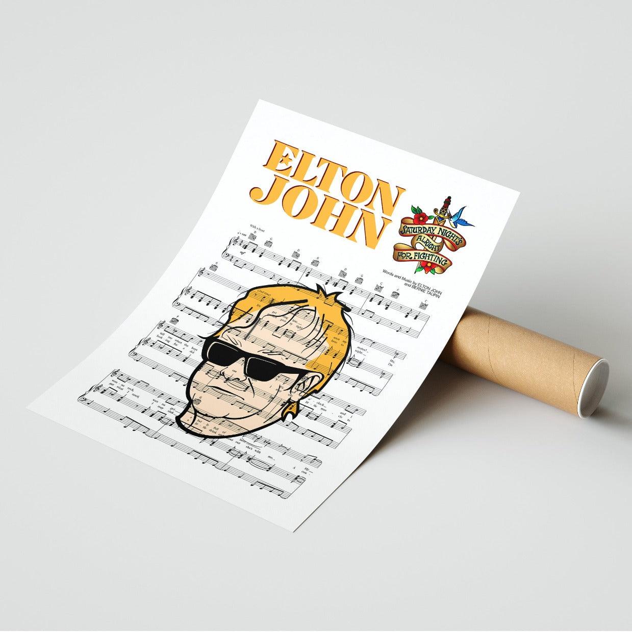 Elton John - SATURDAY NIGHT’S ALRIGHT Poster - 98types
