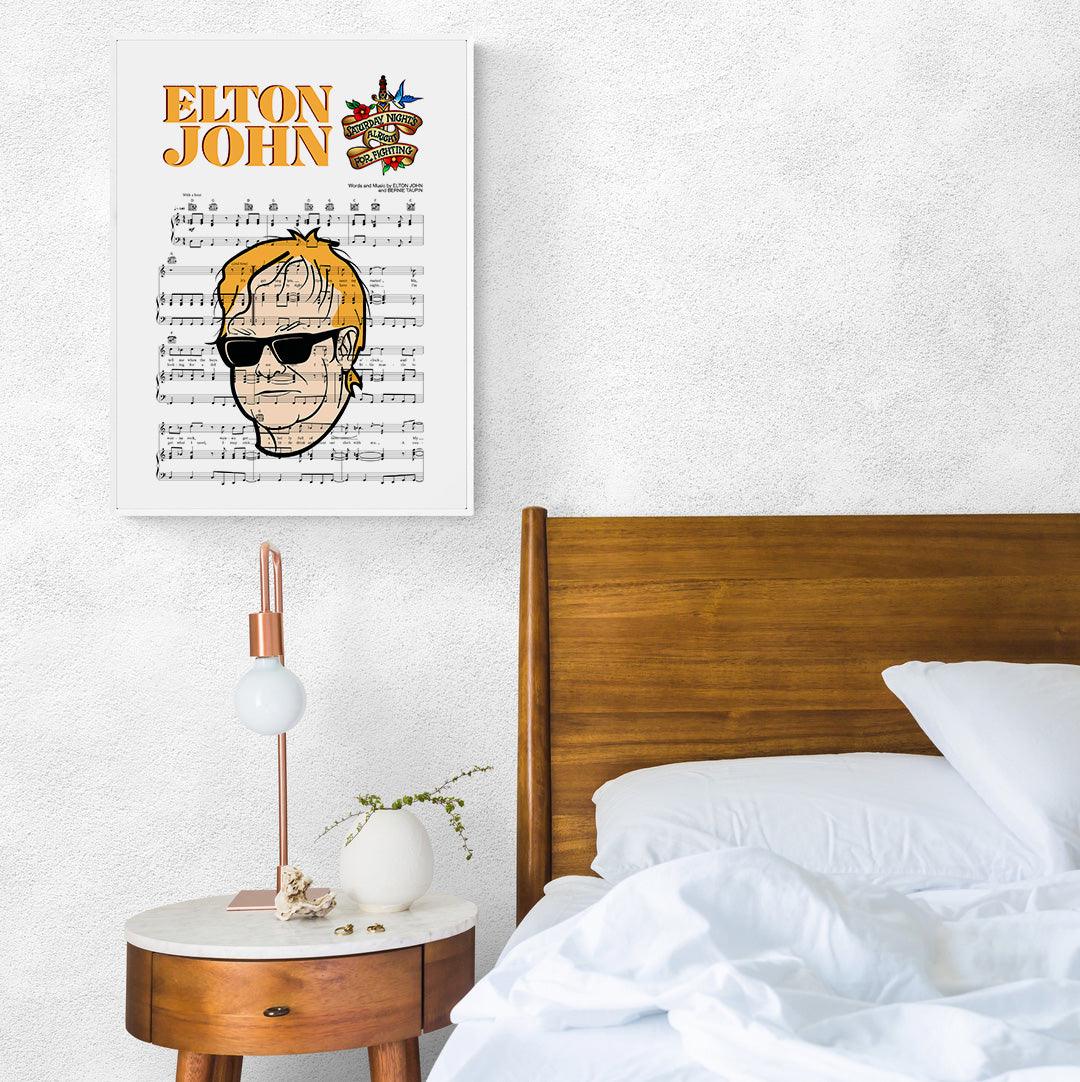 Elton John - SATURDAY NIGHT’S ALRIGHT Poster - 98types