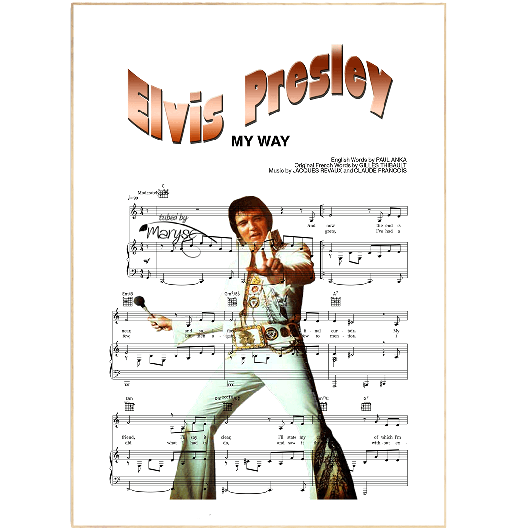 Elvis Presley - I did it my way Print - 98typesMusic