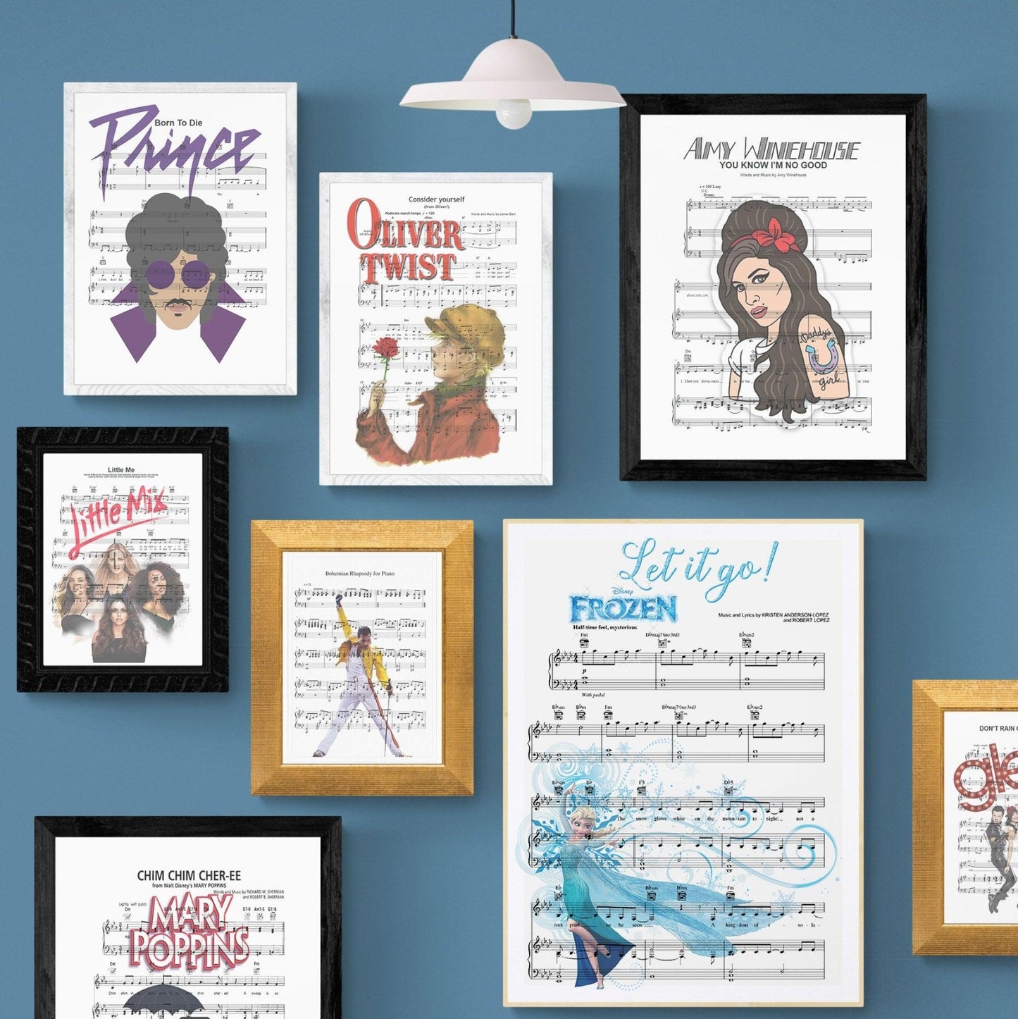 FROZEN ~ Let It Go Song Music Print - 98types