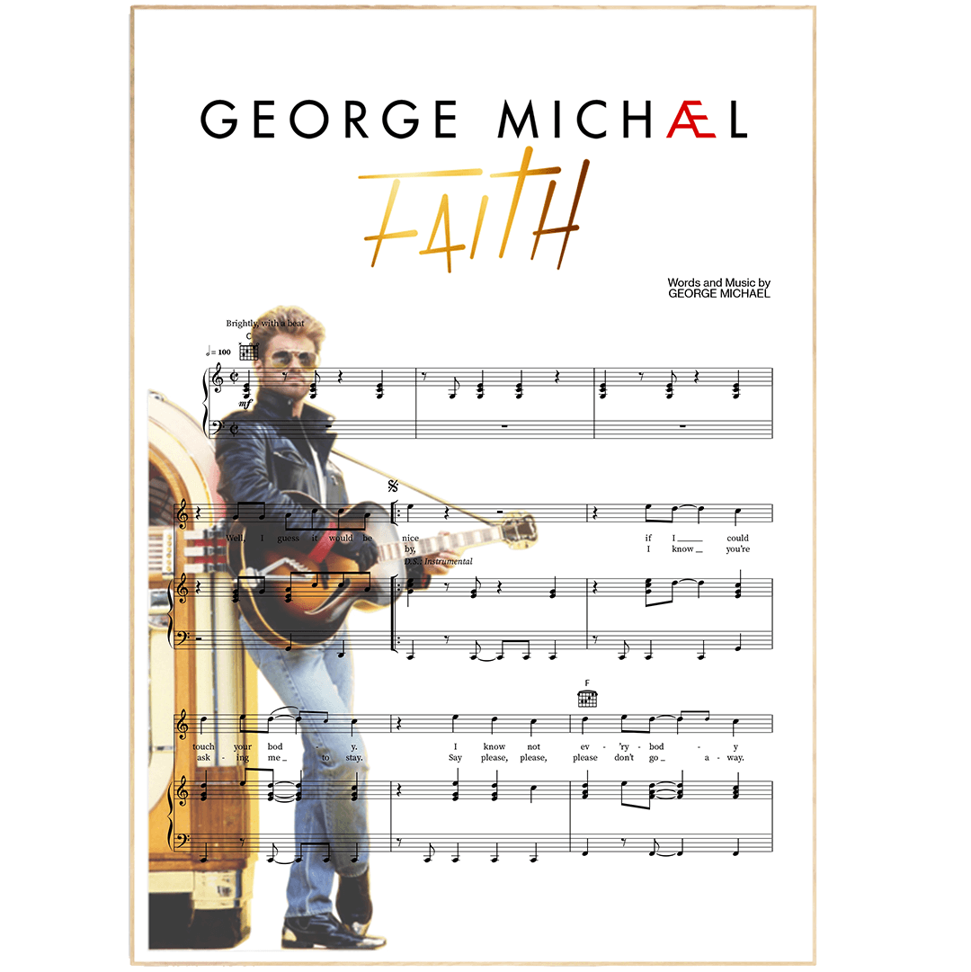 George Michael - Faith Poster - 98types