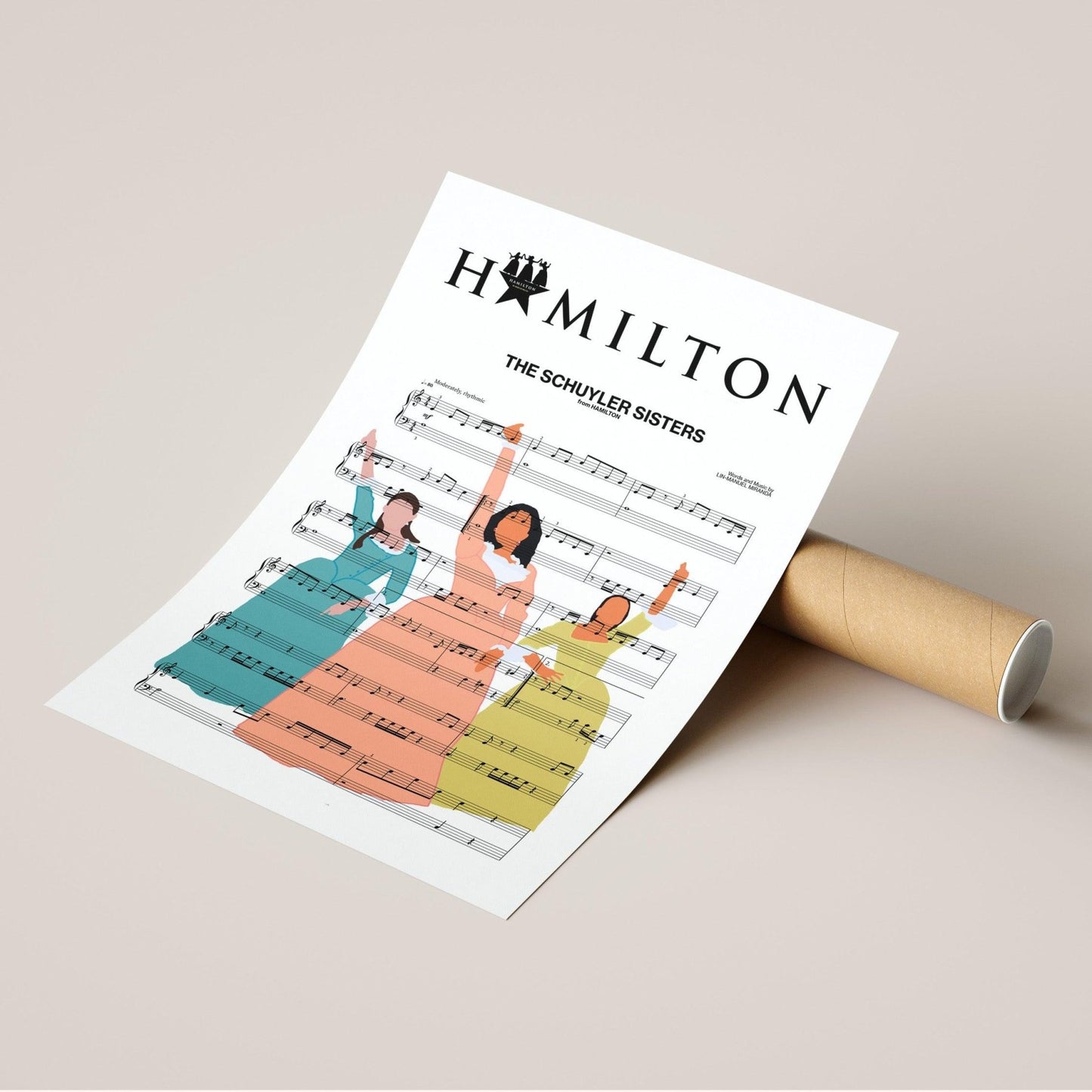 Hamilton - The Schuyler Sisters Poster - 98types