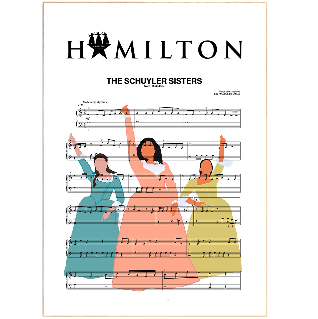 Hamilton - The Schuyler Sisters Poster - 98types