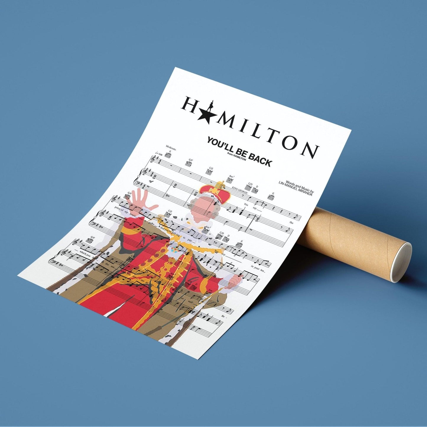 Hamilton - YOU’LL BE BACK Print - 98typesMusic