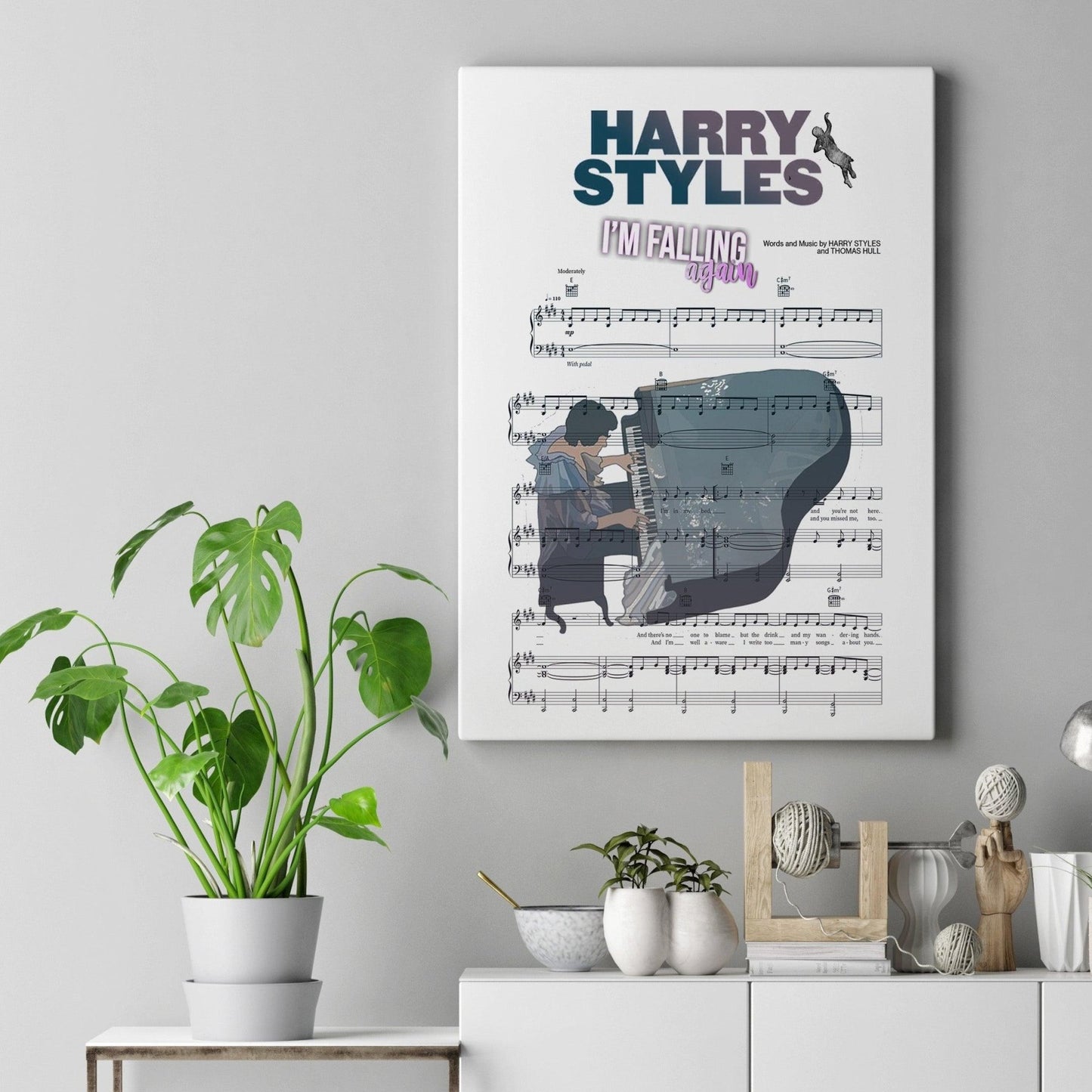 Harry Styles ~ Falling Song Lyric Print - 98types