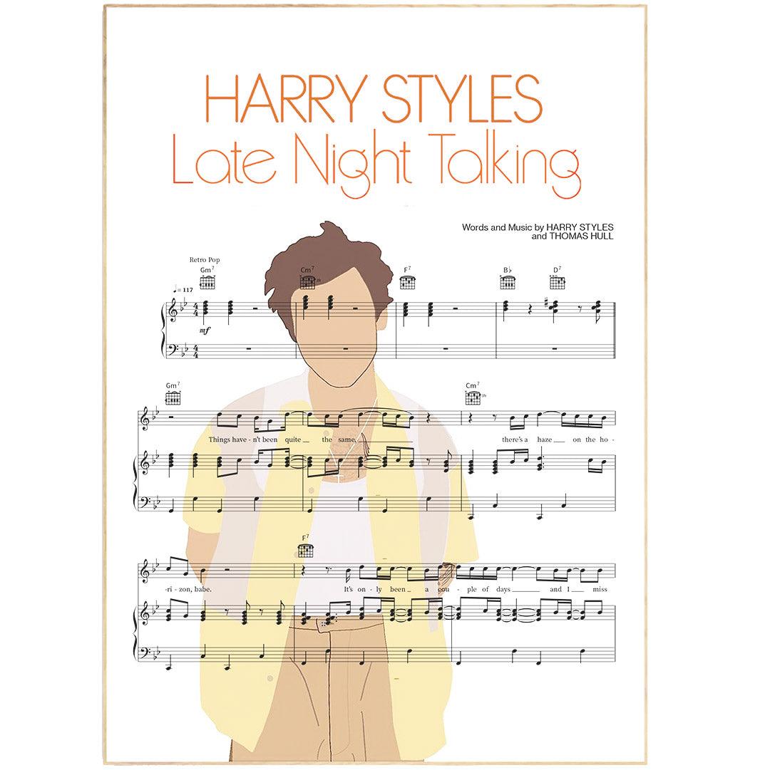 Harry Styles - Late Night Talking Poster - 98typesMusic