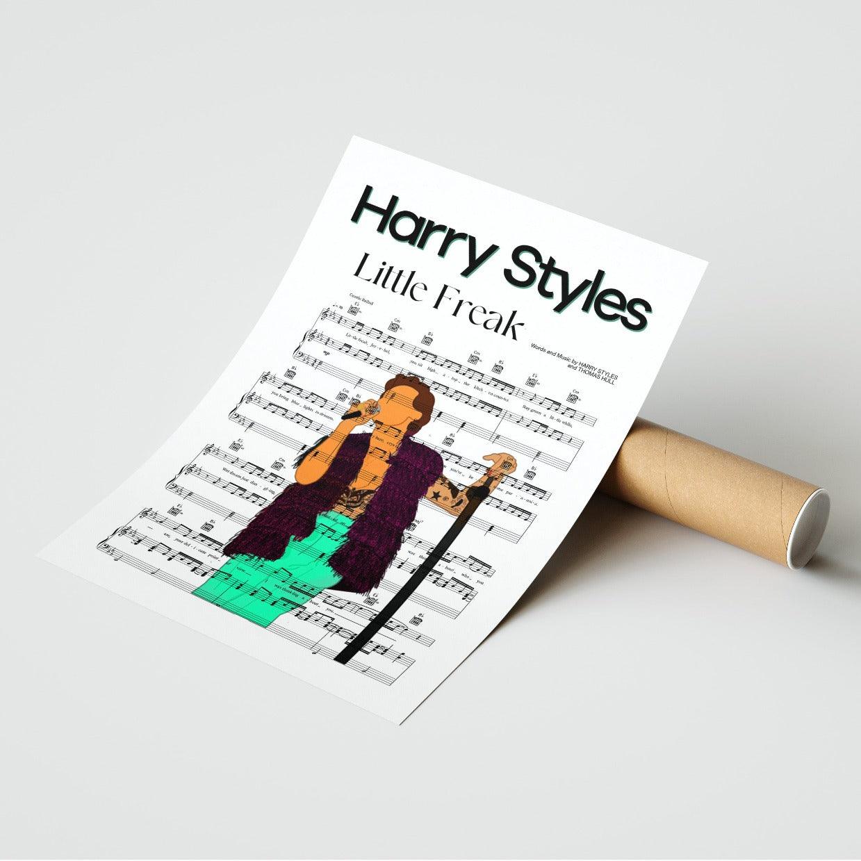 Harry Styles Little Freak 2022 song lyric print UK — Harry's House wall art 260gsm archival matte Camden Market