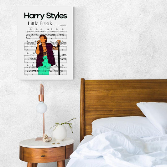 Harry Styles Little Freak 2022 song lyric print UK — Harry's House wall art 260gsm archival matte Camden Market