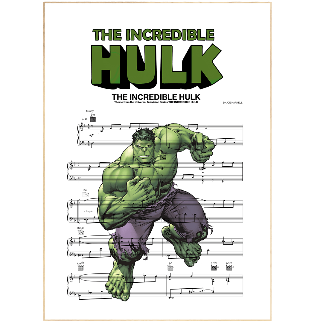 Hulk Main Theme Poster - 98typesMusic