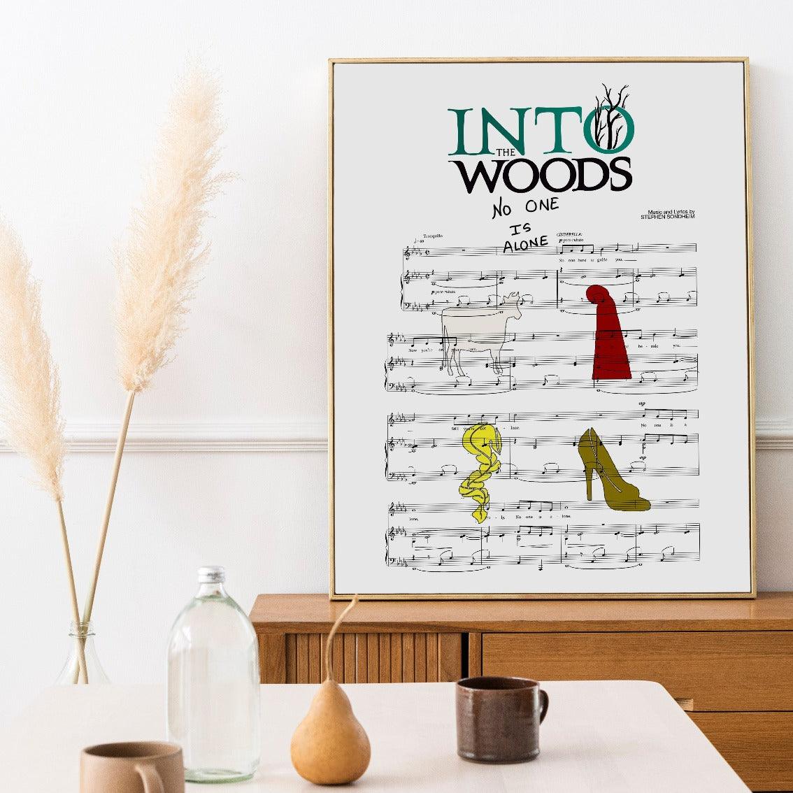 Into the wood - NO ONE IS ALONE Poster - 98types