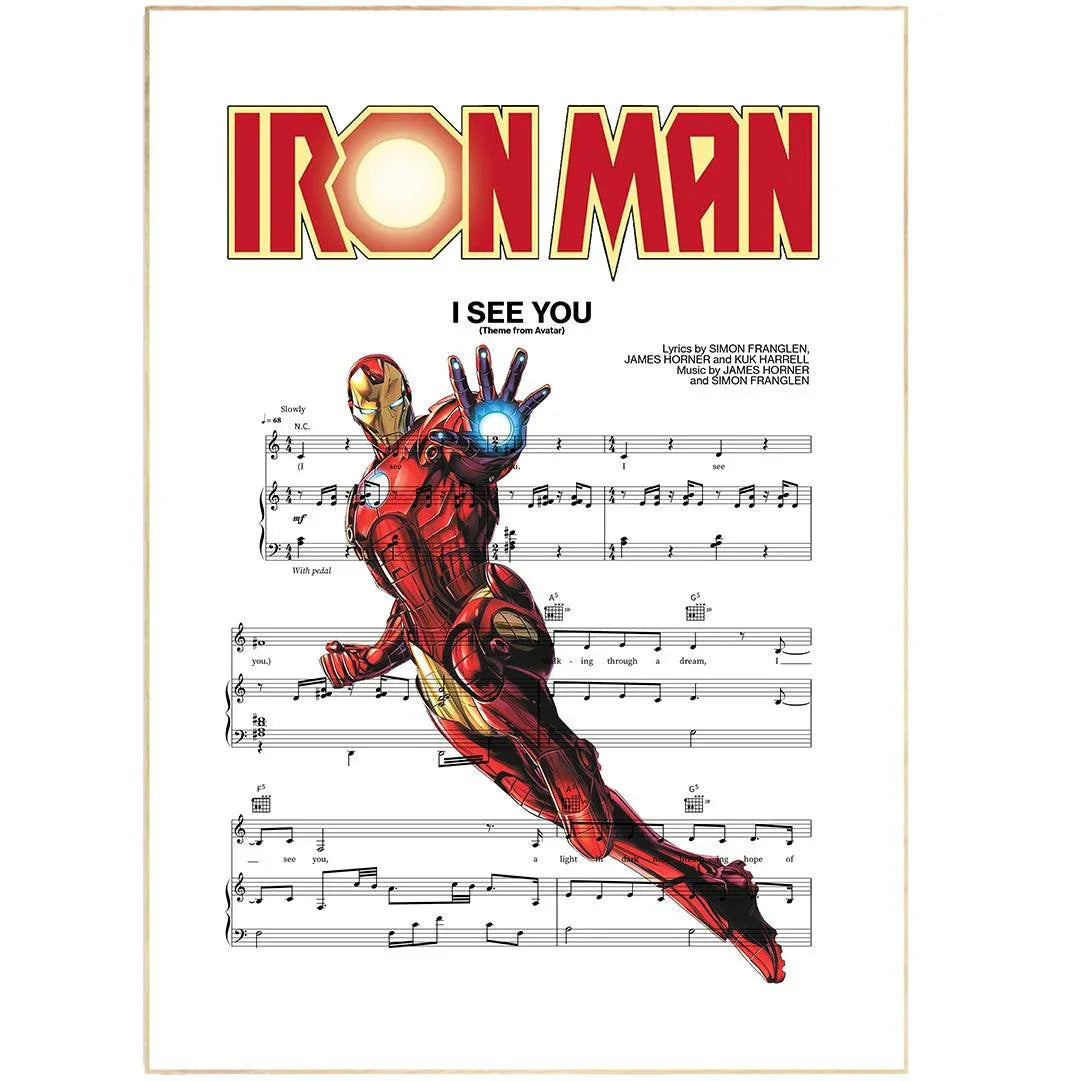 Iron man Main Theme Poster - 98types