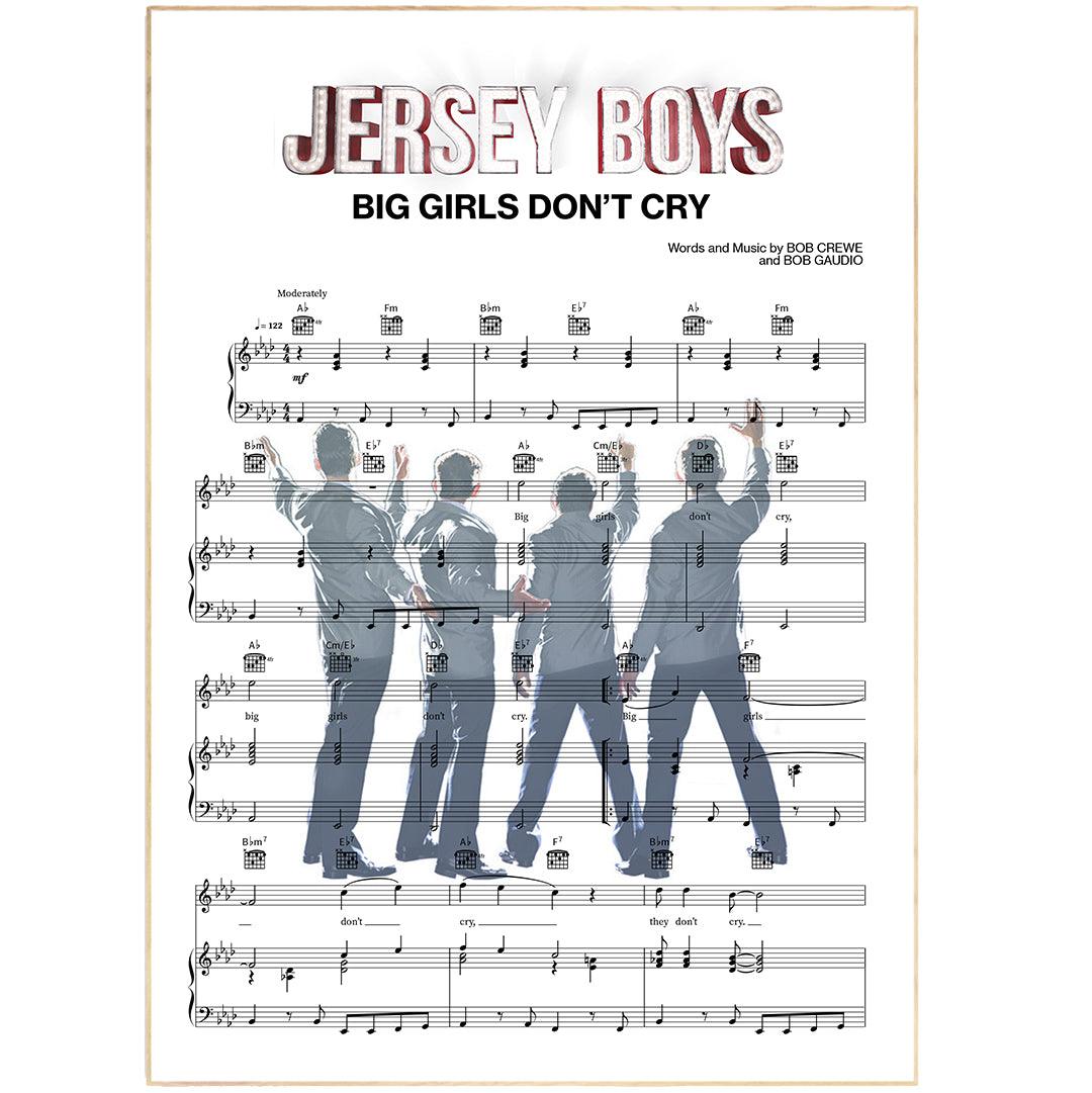 Jersey Boys - Big Girls Don't Cry Poster - 98types