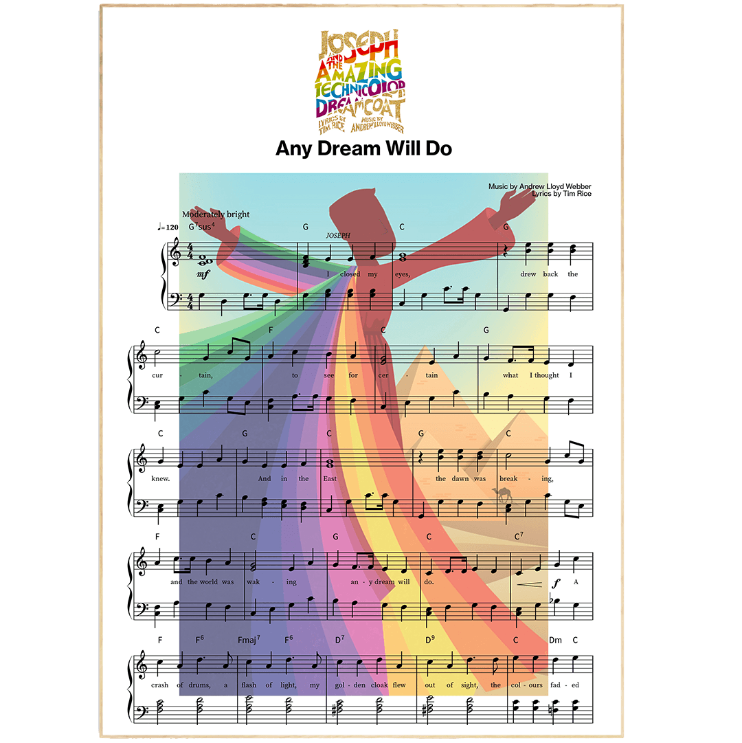 Joseph and the Amazing Technicolor Dreamcoat - Any Dream Will Do Poster - 98types