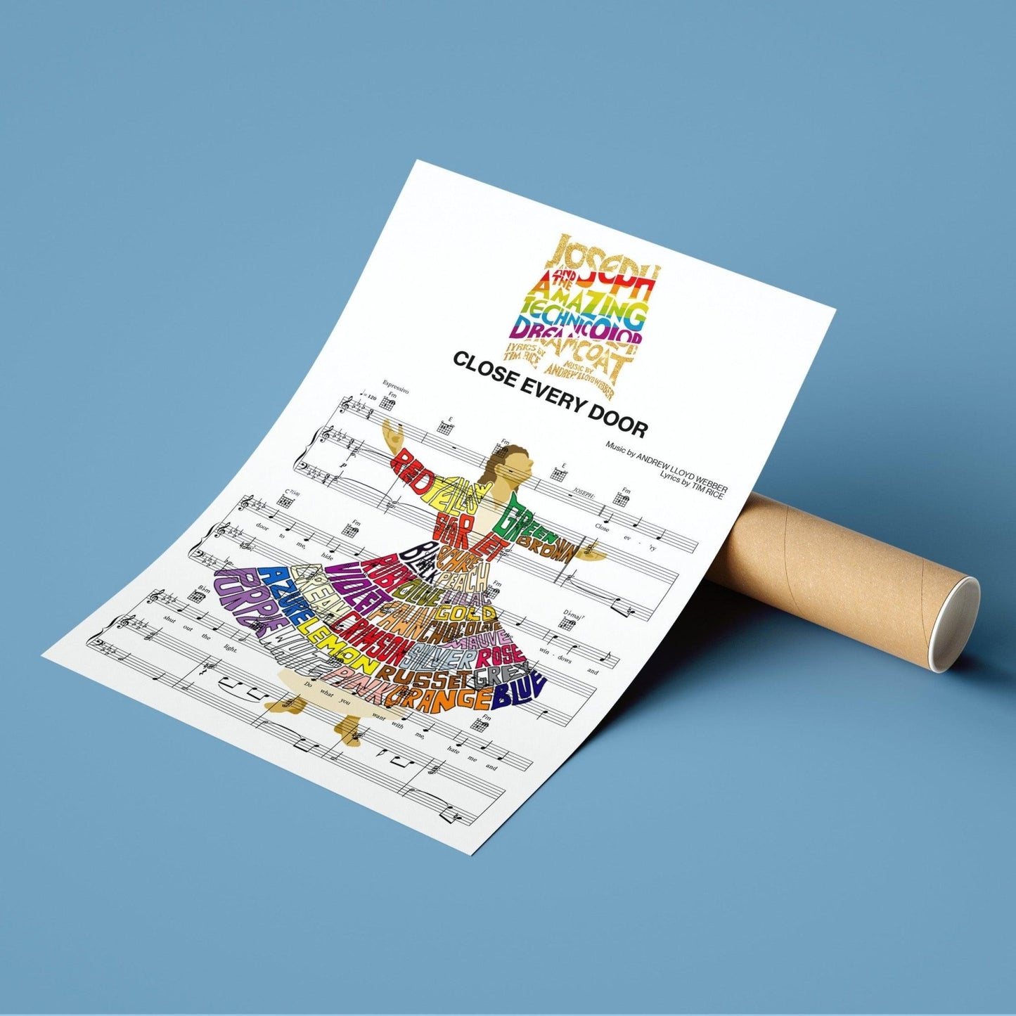 Joseph and the Amazing Technicolor Dreamcoat - CLOSE EVERY DOOR Poster - 98types