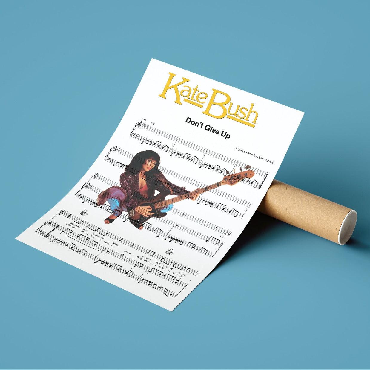 Kate Bush - Don't give up Poster - 98typesMusic