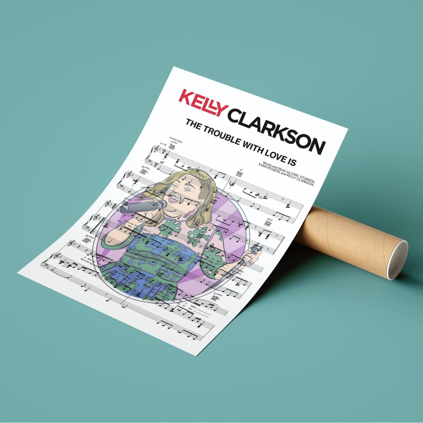 Kelly Clarkson - The Trouble With Love Is Poster - 98types
