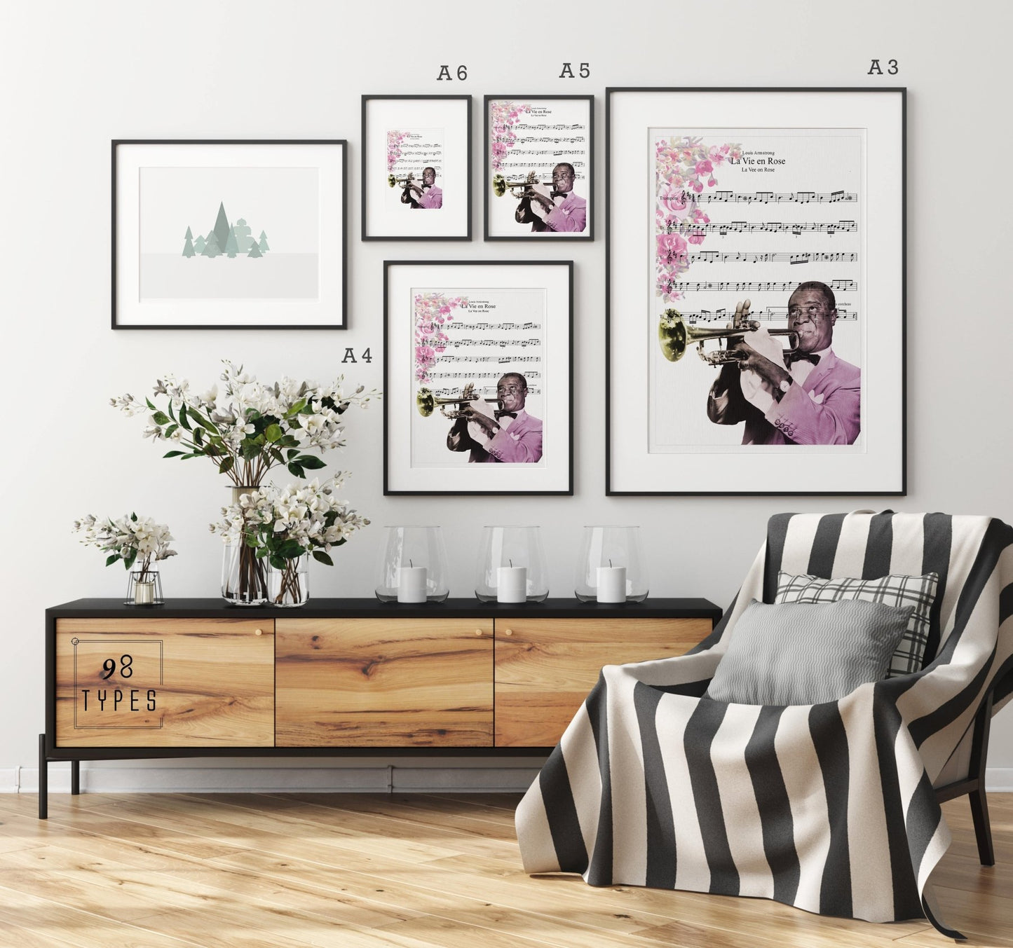 La vie en rose - Louis Armstrong Song Print - 98types