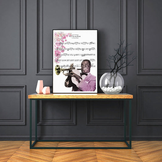 La vie en rose - Louis Armstrong Song Print - 98types