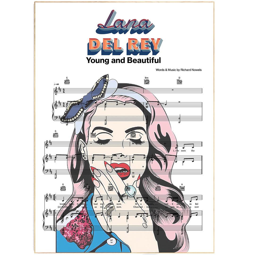 Lana del Rey - Young and beautiful Poster - 98types