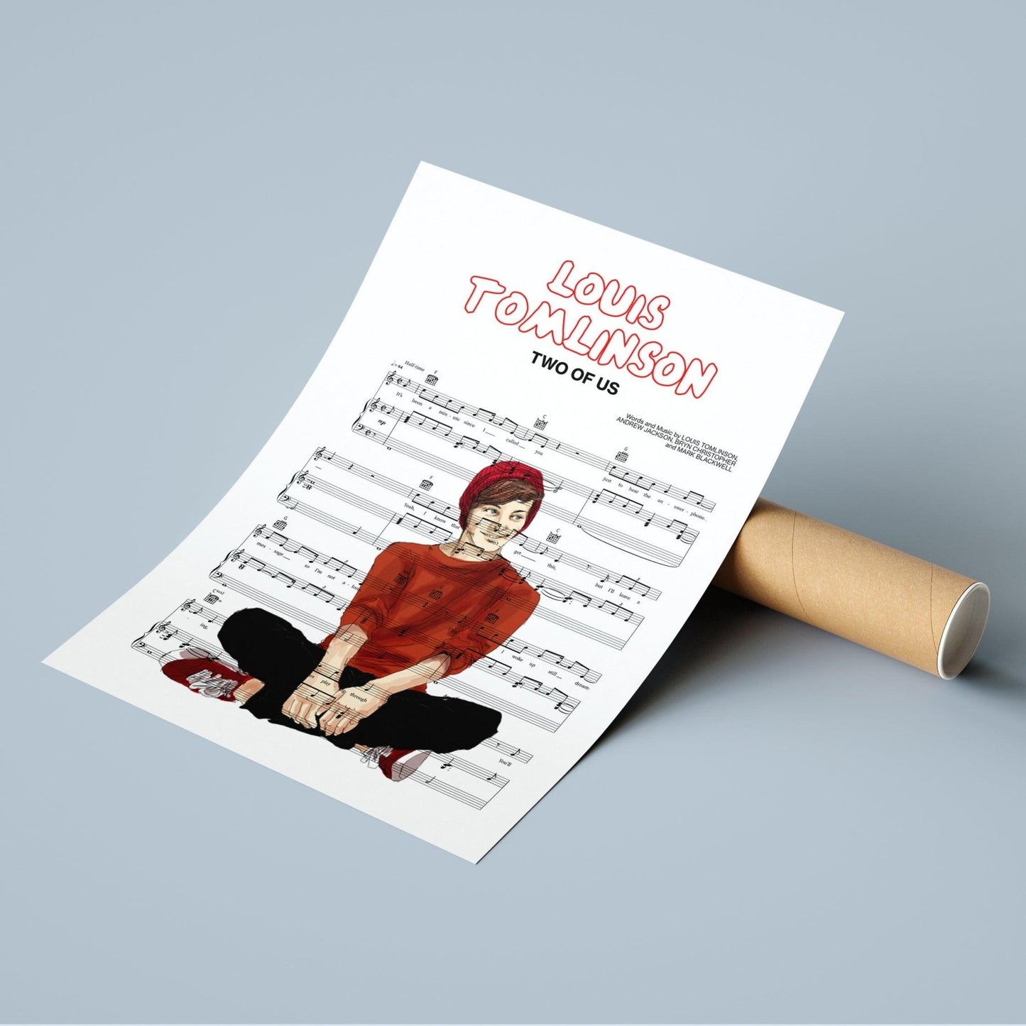 Louis Tomlinson - Two of Us Poster - 98typesMusic