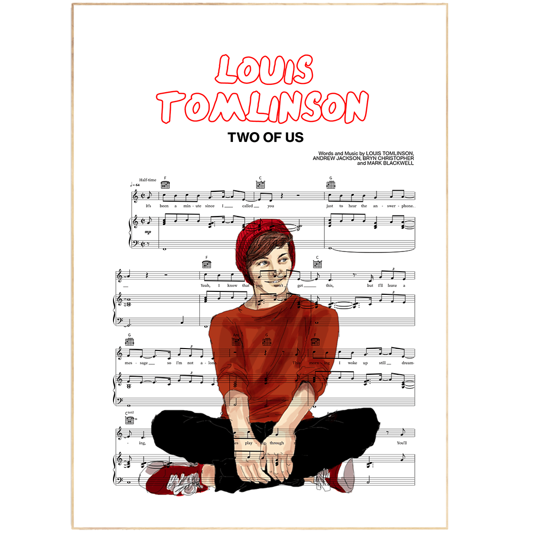 Louis Tomlinson - Two of Us Poster - 98typesMusic